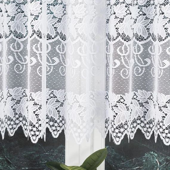 Firanka gotowa żakardowa HERNANI / 510x160cm / kolor biały