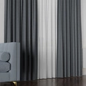 Tkanina zasłonowa na metry Lukrecja / wysokość 310cm / kolor 033 chłodny szary