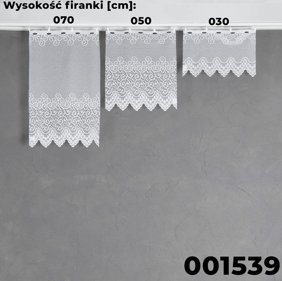 Firanka żakardowa w metrażu 001539 / wysokość 50cm