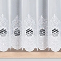 Firanka haftowana 029769 / kolor biały / wysokość 160cm