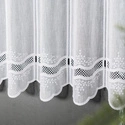 Firanka zazdroska haftowana na metry 044716 / kolor biały / wysokość 90cm