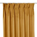 Zasłona gotowa na fleksach Velvet Deluxe / szyta na miarę / kolor 82 musztardowy