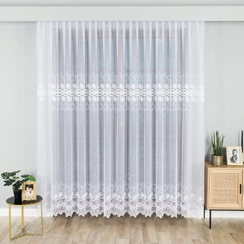 Firanka żakardowa na metry 018960 / kupon 105x230cm