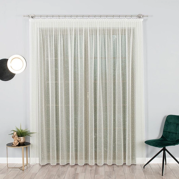 Markizeta a'la deszczyk 000163 z obciążnikiem / kolor kremowy / wysokość 330cm