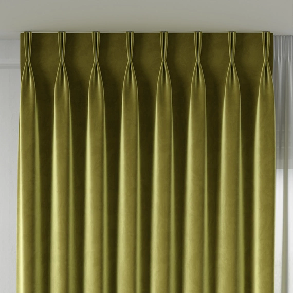 Tkanina zasłonowa na metry VELVET / wysokość 300cm / kolor 090 oliwkowy