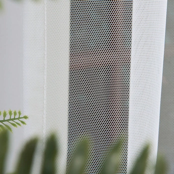 Firanka gładka TIUL GRECKI / wysokość 320cm / kolor biały