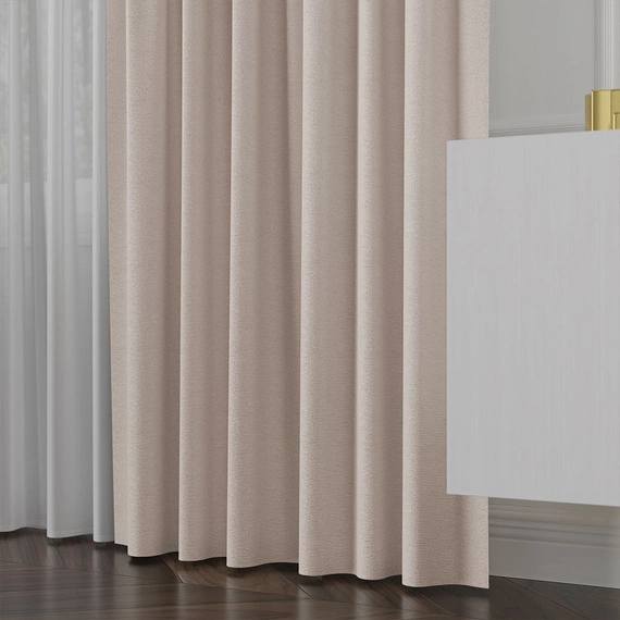 Tkanina zasłonowa na metry Lukrecja / wysokość 310cm / kolor 006 chłodny beż