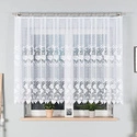 Firanka żakardowa 017480 / kolor biały / kupon 70x140cm