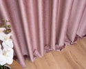 Tkanina zasłonowa VELVET EDEN prążkowana / wysokość 280cm / kolor 13 ciemny pudrowy róż