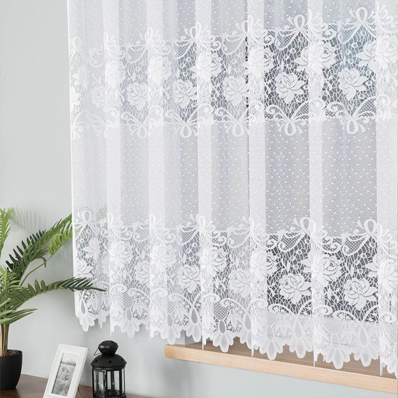 Firanka żakardowa gotowa DEMETRIA / 017480 / PROSTA / 400x160cm