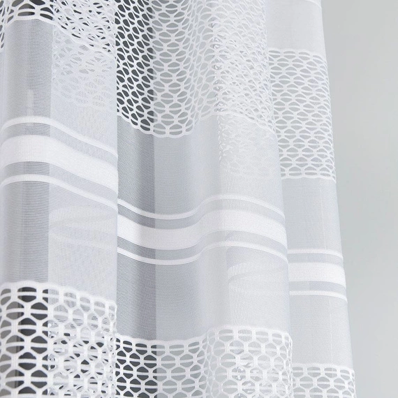 Firanka gotowa żakardowa KORINO / 310x160cm / kolor biały