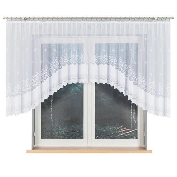 Firanka żakardowa gotowa GENOWEFA / 023419 / 400x120cm