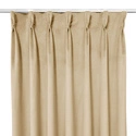 Zasłona gotowa na fleksach Velvet Deluxe / szyta na miarę / kolor 61 ciemny kremowy