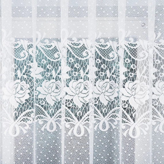 Firanka żakardowa gotowa DEMETRIA / 017480 / ŁUK / 300x160cm