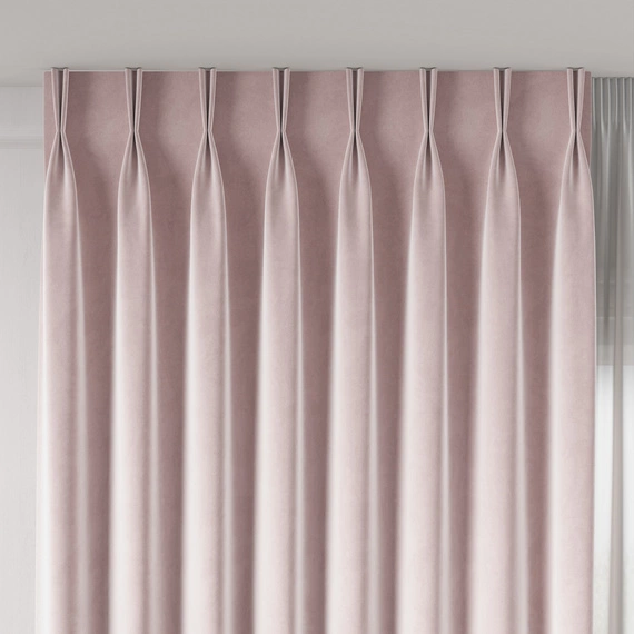 Tkanina zasłonowa na metry VELVET / wysokość 300cm / kolor 030 jasny róż