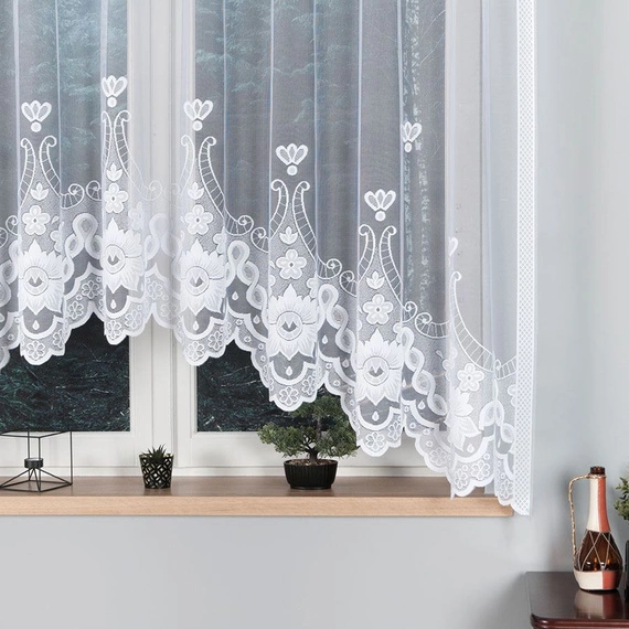 Firanka gotowa żakardowa MATYLDA / 310x160cm / kolor biały