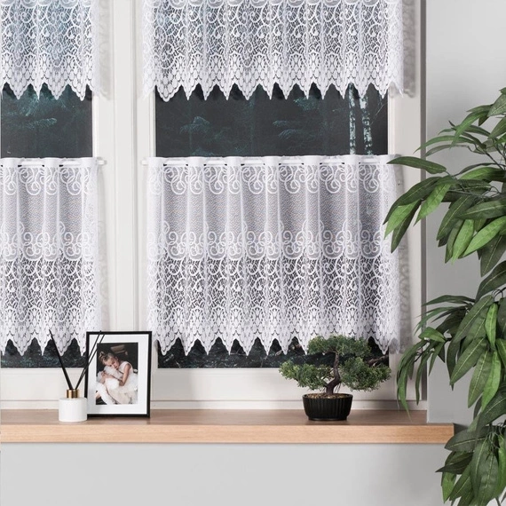 Firanka żakardowa w metrażu 001539 / wysokość 50cm