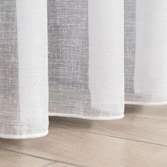 Firanka fantazyjna 000559 / kolor biały z błyskiem / wysokość 330cm