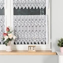 Zazdroska żakardowa 320630 / kolor biały / wysokość 50cm