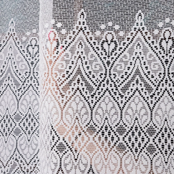 Firanka żakardowa na metry 358690 / kolor biały / wysokość 250cm