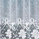 Zazdroska żakardowa 017480 / kolor biały / wysokość 90cm
