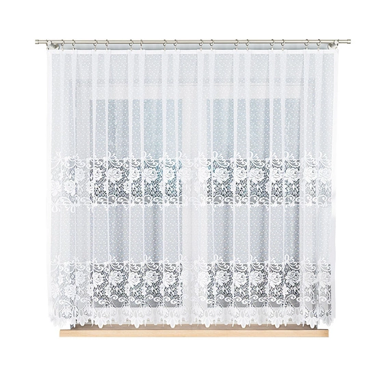 Firanka żakardowa gotowa DEMETRIA / 017480 / PROSTA / 300x160cm