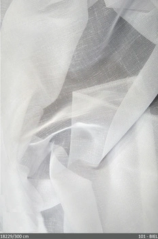 Ekskluzywna etamina 18229 / wys 300cm / kolor biały