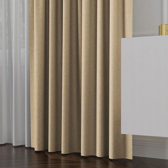 Tkanina zasłonowa na metry Lukrecja / wysokość 310cm / kolor 009 kawowy