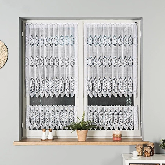 Zazdroska żakardowa 320630 / kolor biały / wysokość 30cm