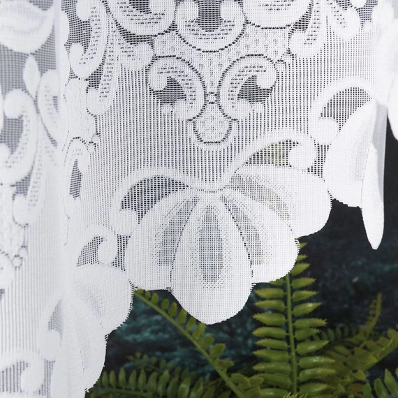 Firanka gotowa żakardowa LUDWIKA / 300x180cm / kolor biały