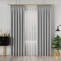 Tkanina zasłonowa IBIZA / kolor 007 jasny szary / kupon 105x300cm