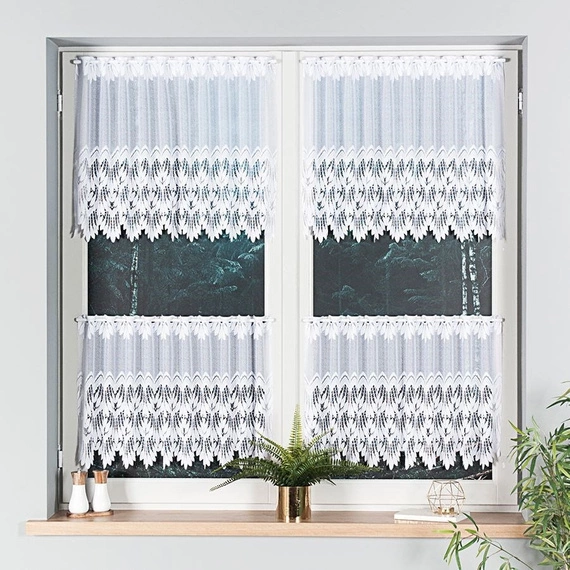 Firanka żakardowa na metry 018989 - wysokość 45cm