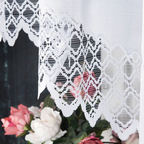 Firanka gotowa żakardowa FILOMENA / 270x120cm / kolor biały