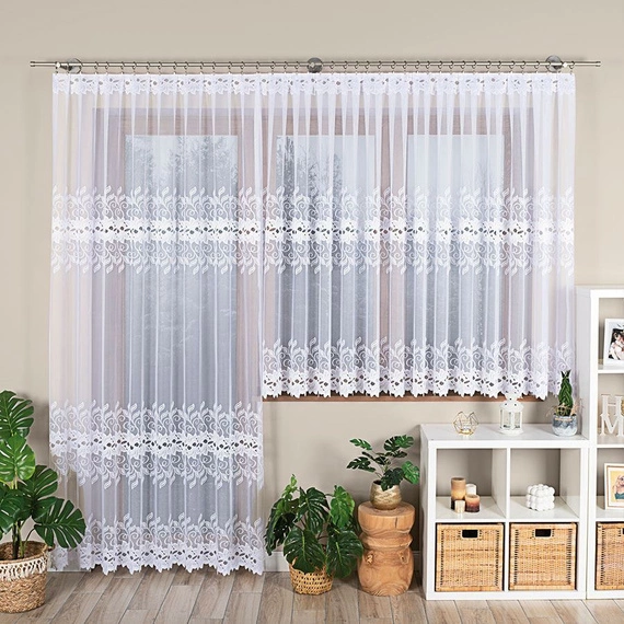 Firanka żakardowa gotowa BASTIA / 648107 / 400x160cm