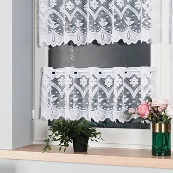 Zazdroska żakardowa 004421 / kolor biały / wysokość 90cm
