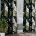 Tkanina zasłonowa w liście ZURIN / wysokość 300cm