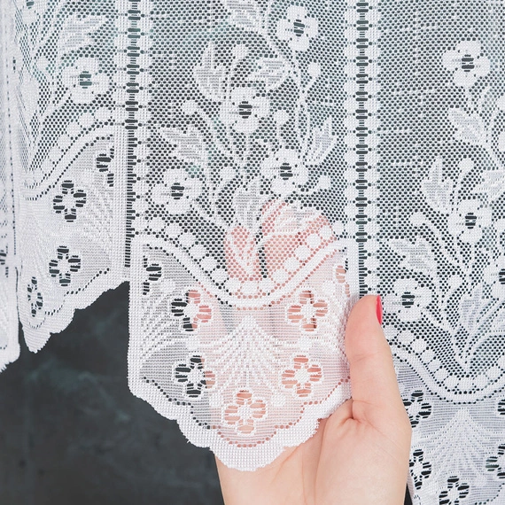 Firanka żakardowa gotowa KLEMENTYNA / 018539 / 200x80cm