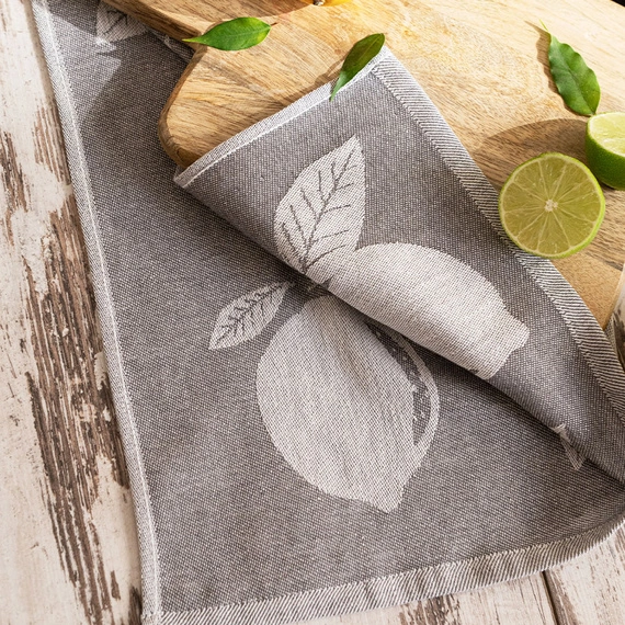 CYTRYNKA Ścierka kuchenna, rozmiar 50x70cm, kolor szary 001