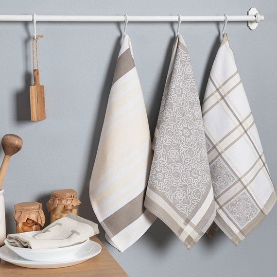 MAJOLICA Ścierka kuchenna, rozmiar 50x70cm, kolor beżowy 002