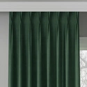 Zasłona gotowa na fleksach Milas / szyta na miarę / kolor 045 zielony