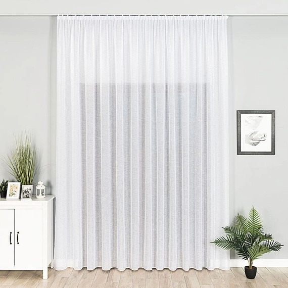 Firanka fantazyjna 000559 / kolor biały z błyskiem / wysokość 330cm