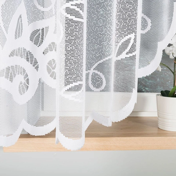 Firanka gotowa żakardowa EWELINA / 300x160cm / kolor biały