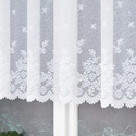 Firanka żakardowa 054160 / kolor biały / kupon 110x120cm