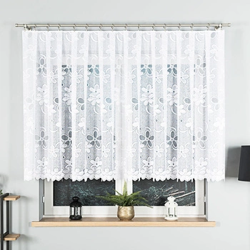 Firanka żakardowa w metrażu 049885 - kupon 100x130cm