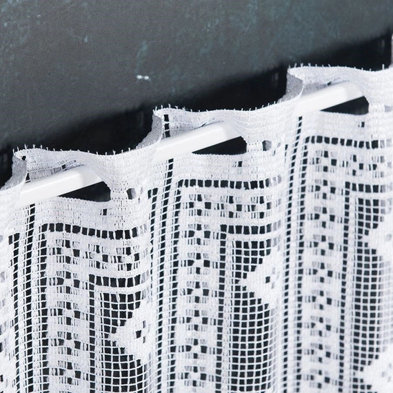 Zazdroska żakardowa 303690 / kolor biały / wysokość 50cm