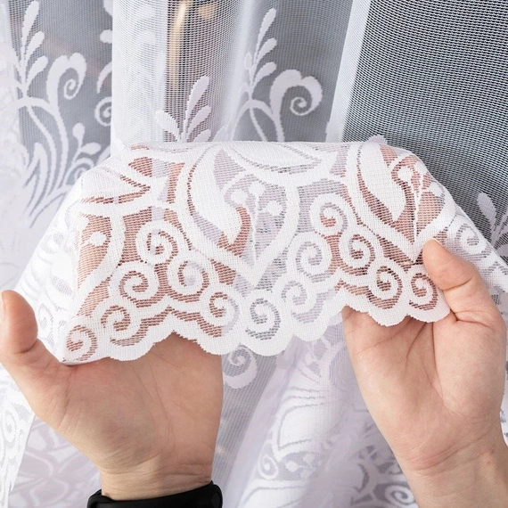 Firanka żakardowa na metry 018227 / kupon 240x250cm