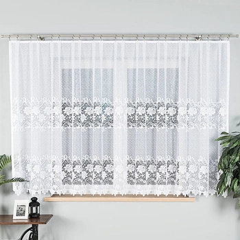 Firanka żakardowa gotowa DEMETRIA / 017480 / PROSTA / 400x160cm