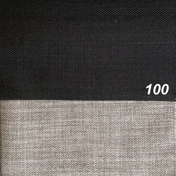 Tkanina zasłonowa Hampton - Dimout / wysokość 280cm / kolor czarny 100