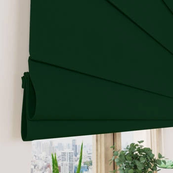 Roleta zaciemniająca NEW BLACKOUT / zieleń butelkowa / szyta na wymiar