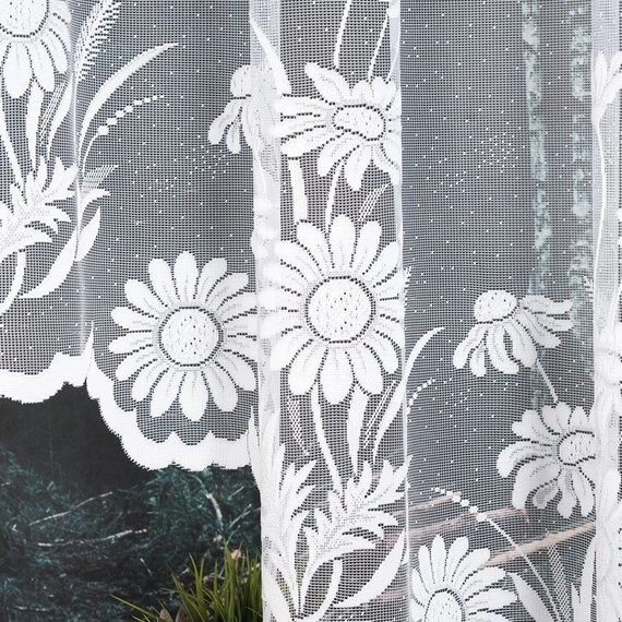 Firanka gotowa żakardowa ARALIA / 300x160cm / kolor biały